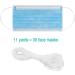 Elastic Strap White Earloop Cord 1/8-Inch (32Yard) - Stretchy Handmade Sewing String - Buy Online on GoSupps.com