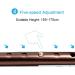 Lightweight Aluminum Elbow Crutch for Seniors and Adults 5-Level Height Adjustment able Walking Cane with Wooden Handgrip and Non-Slip Rubber Fe Lucky Star - Buy Online on GoSupps.com
