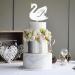 Swan Cake Topper Diy Acrylic Crown Cupcake Topper for Birthday Wedding Party Cake Decorations White - Buy Online on GoSupps.com