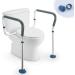 GreenChief Toilet Safety Rail  Medical Bathroom Safety Frame for Elderly  Handicap and Disabled - Adjustable Handrails for Toilet Seat Grab Bar Toilet Handrails Helper  2 Additional Rubber Tips 1 Count (Pack of 1) - Buy Online on GoSupps.com