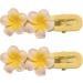 Hair Clips Hair Ties Non-slip Sweet Plumeria Flower Hairpins Hair Rings Decorative Plastic Hair Accessories for Women Girls - Buy Online on GoSupps.com