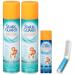 Static Guard Spray Fresh Linen 5.5 Ounce and Original 1.4 Ounce (Pack of 3) - with Make Your Day Travel Size Lint Roller