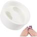 Bowl Tips Hand Soak Bowl | Manicure Tool Nail Soaking Container Manicure Hand Bowl Art Hand Wash Spa Tool for Salon Home White - Buy Online on GoSupps.com