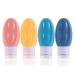 4 pieces of travel bottles Set 90ml silicone leak-proof fluid croissable can be fulfilled. Care BPA-free travel accessories cosmetic containers for toilet items shampoo conditioner lotion 02
