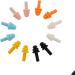 Foam Ear Plugs Sleep Ear Plugs Ear Plugs Sound insulation belt line noise reduction earplugs sleep learning sleep silicone anti-noise swimming protection earplugs(6 pairs) Ear Plugs (Size : Connection