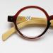 Shop Retro Round Reading Glasses | Vintage Style Wood & Plastic | Unisex Visual Aid +1.0 to +4.0 - Buy Online on GoSupps.com