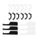UKCOCO 18 Inserts Invisibles pour Remodelage du Nez Correcteur de Nez en Silicone Souple Clips de Levage Noir et Blanc Taille S/M/L Appareil de Beaut Discret pour Redressement et
