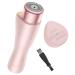 Facial Hair Remover for Women, Smity Waterproof Hair Removal Women's Painless Peach Fuzz Trimmer Shaver Shaver Razor with LED Light Pink