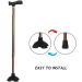 BRMDT Quad Walking Cane Rubber Tips Replacement Fit on 3/4" Sticks Non-Slip Self-Standing Cane tip Quadruple Stable Feet Pad for Walking Sticks - Buy Online on GoSupps.com
