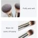Dual Ended Makeup Brush Professional Eye Brush Powder Brush for Foundation Powder Concealers Blush and Eyeshadow - Buy Online on GoSupps.com
