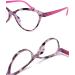 Lanlang 2-Pack Blue Light Filter Reading Glasses for Women - Anti-Eyestrain & Anti-UV - 0-4.0 Diopters L-L014 Gray Violet 2.5 Diopters - Buy Online on GoSupps.com