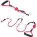 Double Dog Leash for 2 Dogs | 360 Rotatable Adjustable & Padded | Ideal for Small & Medium Breeds - Red - Buy Online on GoSupps.com