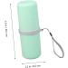 FRCOLOR Green Toothbrush Holder & Toothpaste Storage Cup Medium Travel Tumbler Organizer - Buy Online on GoSupps.com