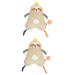 Toyvian 2st Sleeping Comfort Towel Baby Schnuller Laundry For Baby Wash Baby Summary Towel Gifts For Baby Party Baby Soiling Doll Small Animal Ceil