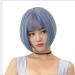 BGHJUE African Gray Short Bob Lace Front Wig - Pre Plucked Human Hair Brazilian Straight Wig with Baby Hair - Buy Online on GoSupps.com