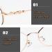 Metal Reading Glasses for Women - Modern Anti Blue Light Computer Readers | Gold - Size 1.5+ - Buy Online on GoSupps.com