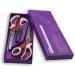 Pinking Shears Set - 2 PCS Serrated & Scalloped Edges Zig-zag Scissors by Kalatic KT-002-D Red - Ideal for Fabric, Leather, and Paper Crafting - Buy Online on GoSupps.com