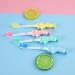 Cartoon Childrens Toothbrush 4pcs Cute Cleaning Teeth Brushing with Suction Cup Manual Short Handle Toothbrush for Kids - Buy Online on GoSupps.com