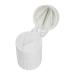 Pill Cutter Splitter Crusher & Storage 3-in-1 for Medicine or Vitamin Twin Compartment Storage White Heavy Duty