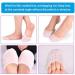 Silicone Ballet Pointe Toe Pads - 3 Pairs | Toe Cap Protector for High Heels & Ballet Shoes | Breathable White Toe Cushion Pads - Buy Online on GoSupps.com