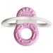 Mam Bite & Relax Phase 1 Mini bite ring toothing aid especially for the front teeth extra small and light biting ring for babies from 2+ months light pink phase 1 1 piece of light pink