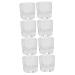 Beaupretty 8 Pcs Manicure Tools Dappen Dish for Acrylic Nails Acrylic Dappen Nail Acrylic Container Mixing Manicure- Glass Cups Bowls Jewelry Kit Nail Tools Manicure Glass Dishes Bracket Mini