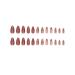 Buy 24 Pcs Cat Eye Almond Press on Nails - Glossy Cherry Design Holiday Reusable Stick on Nails French Fake Nails with Glue - Perfect for Daily Wear - Buy Online on GoSupps.com