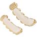 Teeth Set Bling Teeth Accessory Decoration for Halloween Party Hip Hop Show (Set of 12 upper and 8 lower blue diamonds) - Buy Online on GoSupps.com