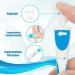 Q-Grips Earwax Removal Kit - Spiral Reusable Silicone Tool with 16 Replacement Heads for Adults and Kids (Blue) | Smallwoods TS - Buy Online on GoSupps.com