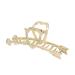 Barrette Women Hair Claw Geometry Hairdressing Color flowers Salon Hair Clamps Hairpins Hair Claws Clips Headwear(Gold)