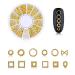 6 Boxes Metal Nail Studs 3D Art Decorations Glitter Jewels Rivet Micro Beads for Manicure Tips - Buy Online on GoSupps.com