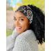 Buy Boho Wide Territops Black Flower Hairbands - Elastic Headscarves Knot Yoga Head Wraps for Women & Girls (3 Pack) | International Shipping Available - Buy Online on GoSupps.com