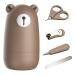 Baby Nail Clippers Set with Cute Case, Infant Fingernail and Toenail File Kit for Newborn Manicure and Pedicure, New Mom Grooming Gift   (Bronze+White)