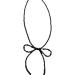 SOUTHJIELING Short Bow Necklace | Clavicle Chain Choker with Black Crystal Beads | Elegant International Shipping - Buy Online on GoSupps.com