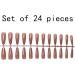 kawehiop 24 Pieces Extra Long Press on Nails Artificial DIY Solid French Graceful Colour-fast Nail for Manicure Salons Art - Buy Online on GoSupps.com