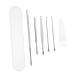 Healifty 4 Sets Ear Pick Tool Earwax Removal kit Spiral Ear Wax Remover Ear Spoon Ear Cleaners Cleaning Kits Ear Pick Ear Wax Removal aldult Child Ear Picking Tool Stainless Steel