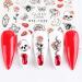 CHANGAR Abstract Lady Face Nail Sticker Decals Geometry Lining Animal Nail Art Water Transfer Sticker Rose Skull Bone Water Sliders Paper Nail Art Decor Gel Polish Sticker Manicure Tips - Buy Online on GoSupps.com
