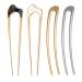 ARHZ 4 Pieces Hair Accessories Women's Hair Barrette U-Shaped French Style Chopstick Fork for Women Girls Accessory Comb Hair Reusable
