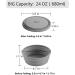 Ecoart Silicone Collapsible Bowl - Gray (L) | Perfect for Travel, Camping, and Hiking - Buy Online on GoSupps.com
