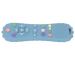 Baby Control Teething Toy Flexible Easy Grip Soothes Gum Control Teething Toy Teething Massager Silicone Elastic for Babies Party Gift (Blue)