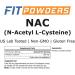 FitPowders N-Acetyl L-Cysteine (NAC) Powder 100g with Scoop - Premium Quality - Buy Online on GoSupps.com