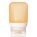 humangear GoToob+ Refillable Silicone Travel Size Bottles with Locking Cap, Orange, Small (1.7oz)