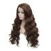 SHIYID Lace Wigs Very Long Wavy Black Brown Synthetic Wig Color