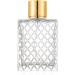 Enslz 100ml/3.4Oz Clear Glass Fine Mist Atomizer Portable Square Refillable Empty Perfum Spray Bottle Travel Atomizer Bottle Gold Cap - Buy Online on GoSupps.com