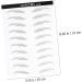 Housoutil Eyebrow Stickers 6 Sheets Pairs Water Transfer Eyebrow Sticker Eyebrow Transfer Simulation Eyebrow Hair 6d Patch - Buy Online on GoSupps.com