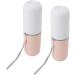 Travel Toothbrush Cup Case Minimalist Plastic Holder for Business Trips | White & Pink - Buy Online on GoSupps.com