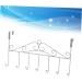 PRETYZOOM Hanging Hooks Hook Over Door Clothes Hanger Rack Over The Door Hanger Coat Hanger Rack No Trace Towel Rack Metal Hangers medium White - Buy Online on GoSupps.com