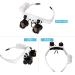 SDADS Headband Magnifier Eye Loupes Eyeglass Style Hands-Free Magnifying Glass Multiple Magnifications with Warm and Cool LED Lights - Buy Online on GoSupps.com