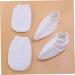 FRCOLOR 6 Pairs Hen Party Games Clipper Gripper Tooth Jewel Wall Grid Wire Headscarf for Women Gloves Bath Glove Foot Bath Cover Take a Bath Hand Wax White - Buy Online on GoSupps.com
