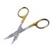 Nose Ear Hair Grooming Scissors Hair Removal Scissor Hair Clippers Eyebrow Eyelash Trimming Scissors Men's Beard Mustache Care Scissors-Hair Cutting Scissors Facial (Gold)